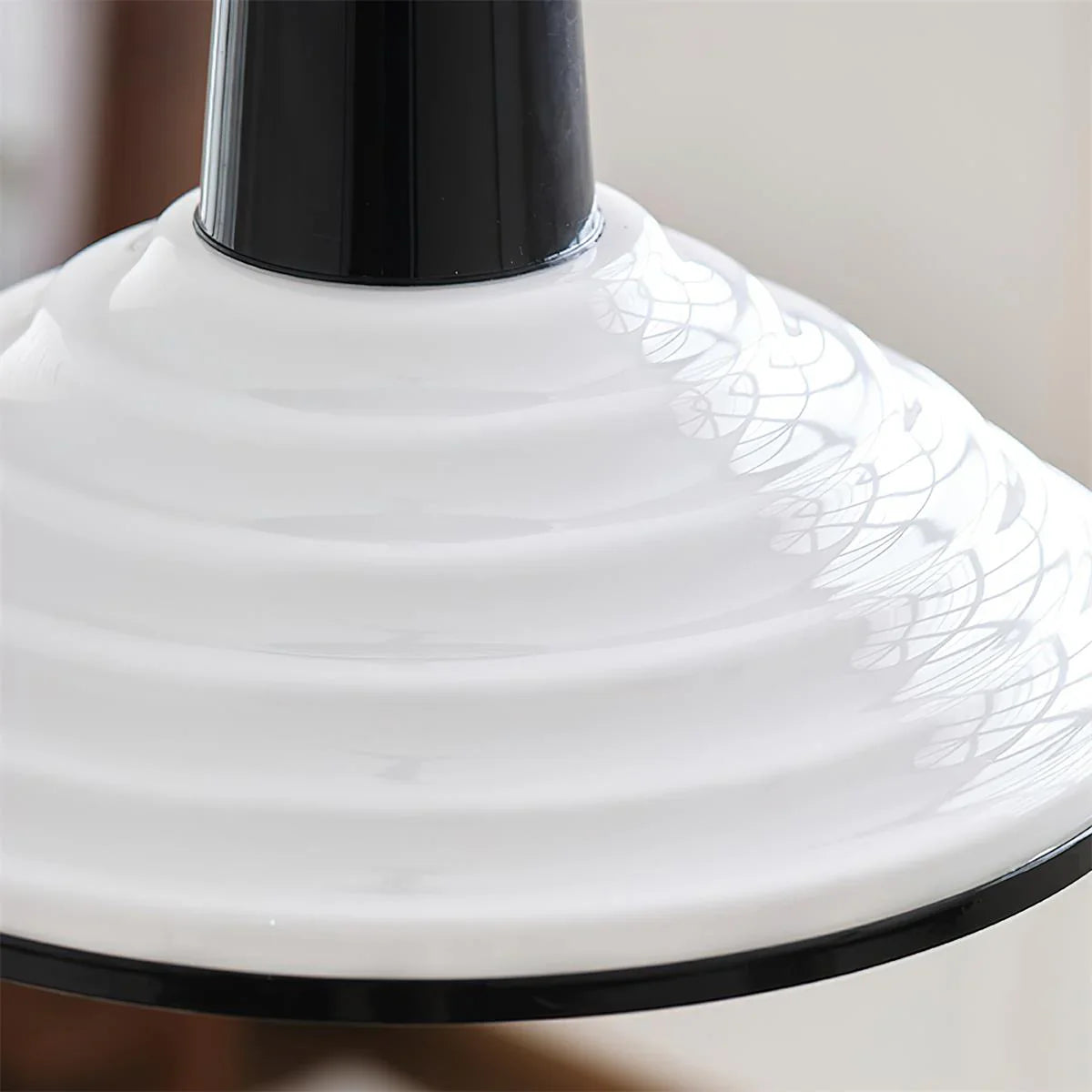 350mm Scheibe Glas Retractable Pendant