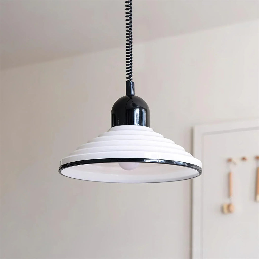 350mm Scheibe Glas Retractable Pendant