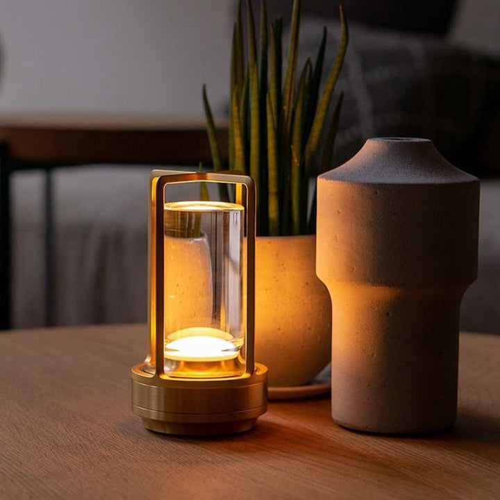 Japanische Umgebungslaterne - Schnurlose Kristalltischlampe