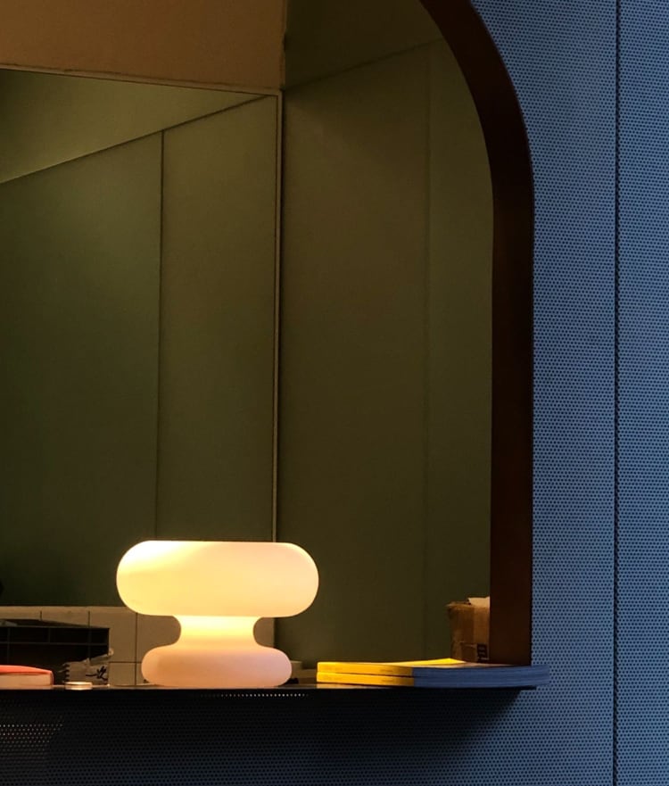 Donut Glas Pilz Tischlampe - Plug-in
