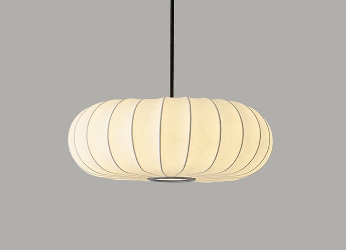 AKARI STYLE | Pumpkin Silk Pendelleuchte - Dichte Webversion