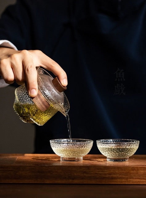 Gotou | Portable Glas Tea Set - Ein Topf Zwei Tassen
