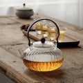 Saburo | Japanisches Hammermuster Petal Teapot mit Bambus-Handgriff - 500ml