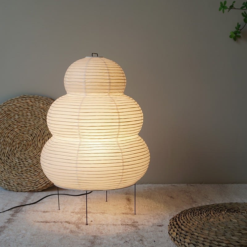 Akari Style | Schneemann-Papiertischlampe - 24N