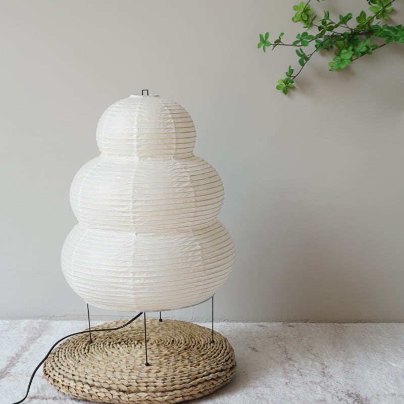 Akari Style | Schneemann-Papiertischlampe - 24N