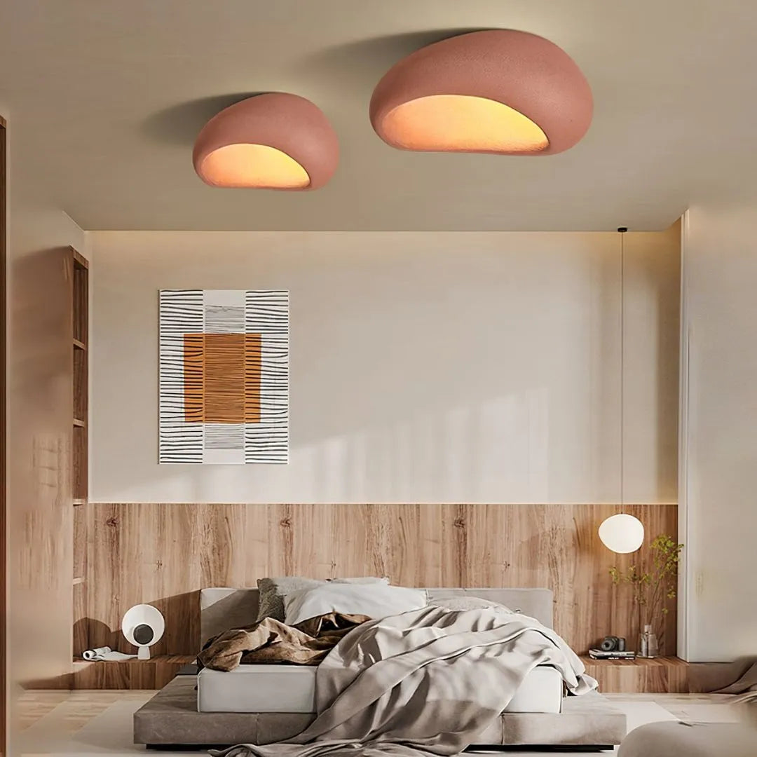 Aoshi - B | Wabi-sabi Style Resin Ceiling / Wandlampe