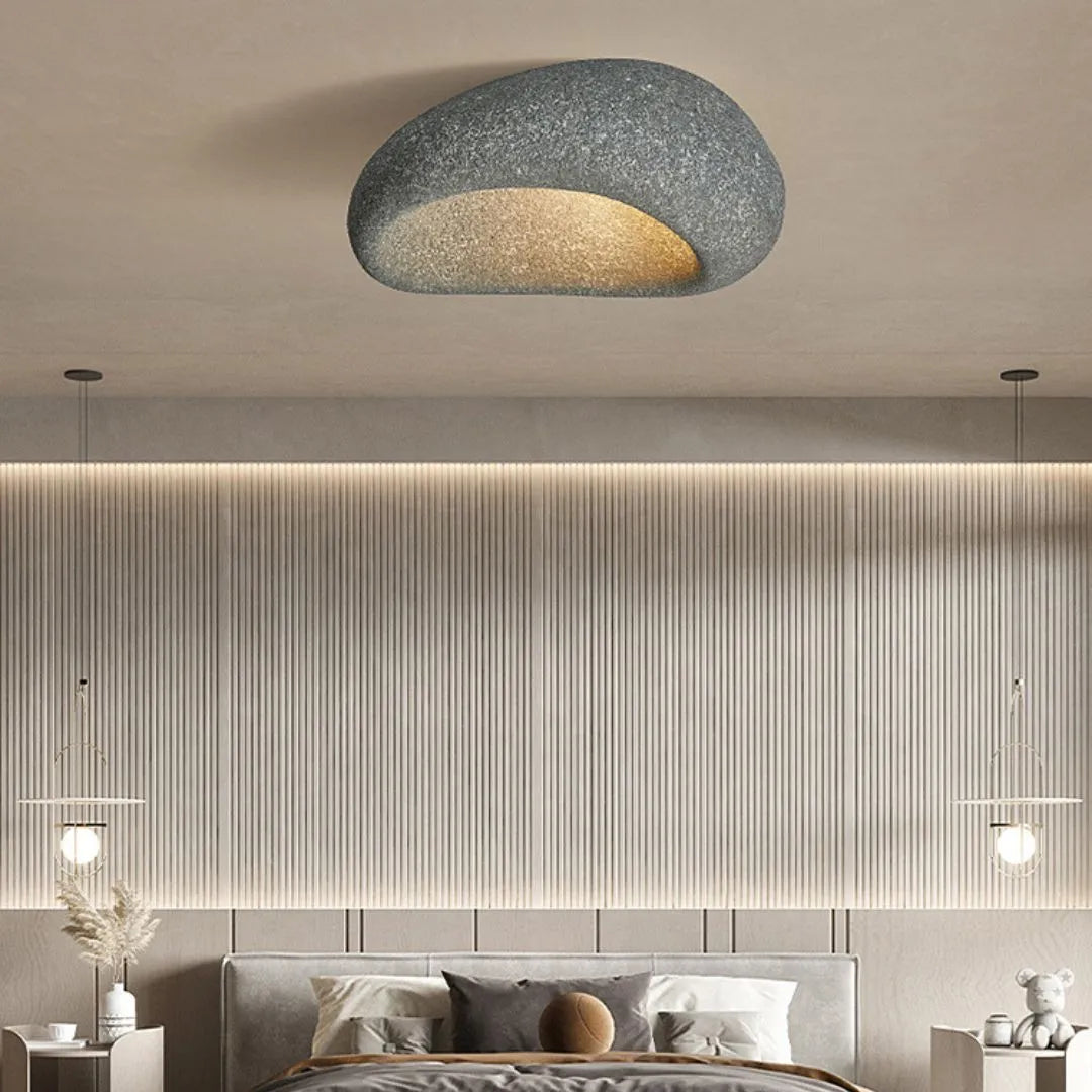Aoshi - B | Wabi-sabi Style Resin Ceiling / Wandlampe