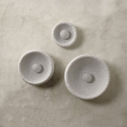 Schalenförmige Wabi-Sabi Style Resin Wandleuchte