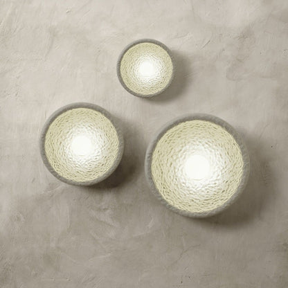 Schalenförmige Wabi-Sabi Style Resin Wandleuchte