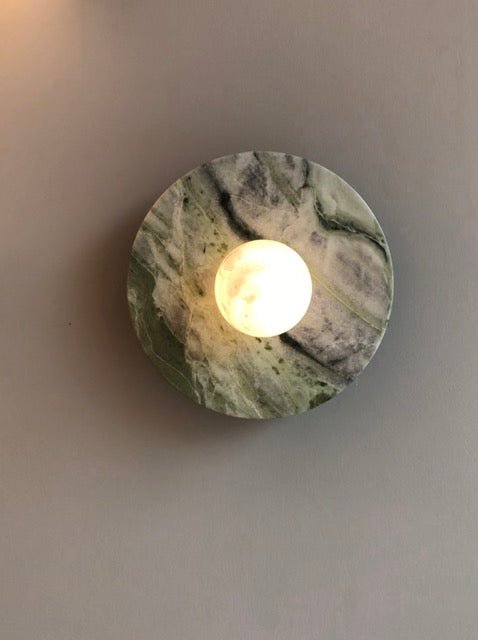 MD230mm Spanische Marmorplatte Decke / Wandlampe | Sconces