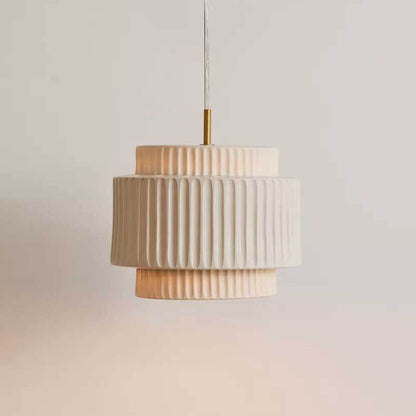Genji Cream Cake | Wabi-Sabi Style Rein Pendelleuchte