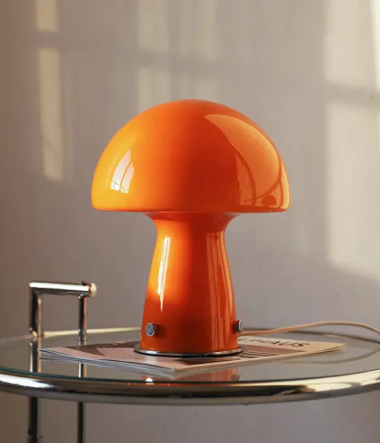 MP Bauhaus Style Glaspilztischlampe