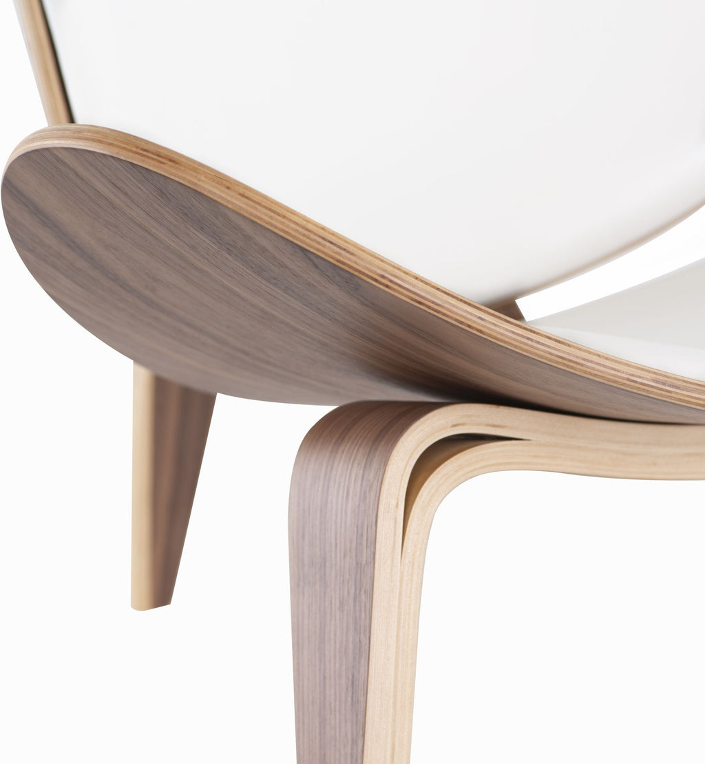 MP Shell Chair - Classic Loungesessel | Lesestuhl in Leder