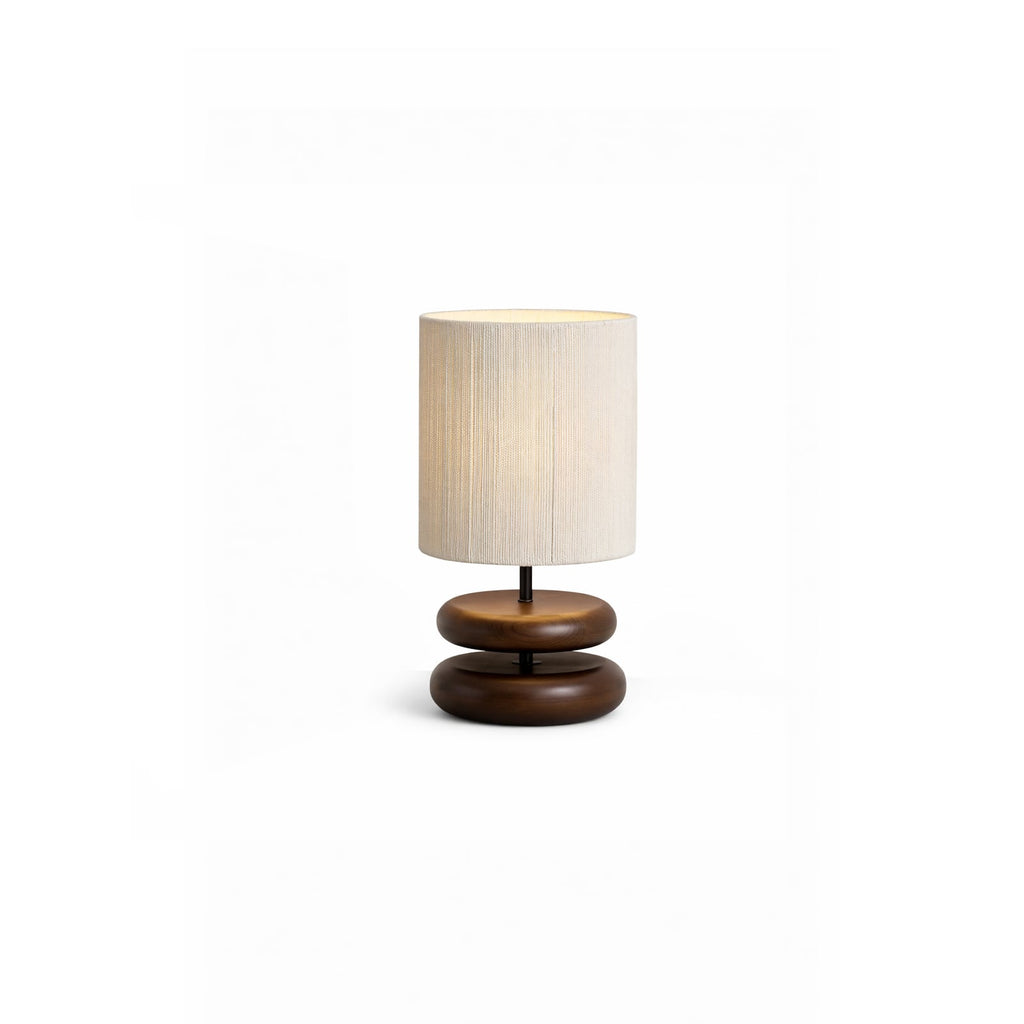 HINOKI Holzstapeltischlampe