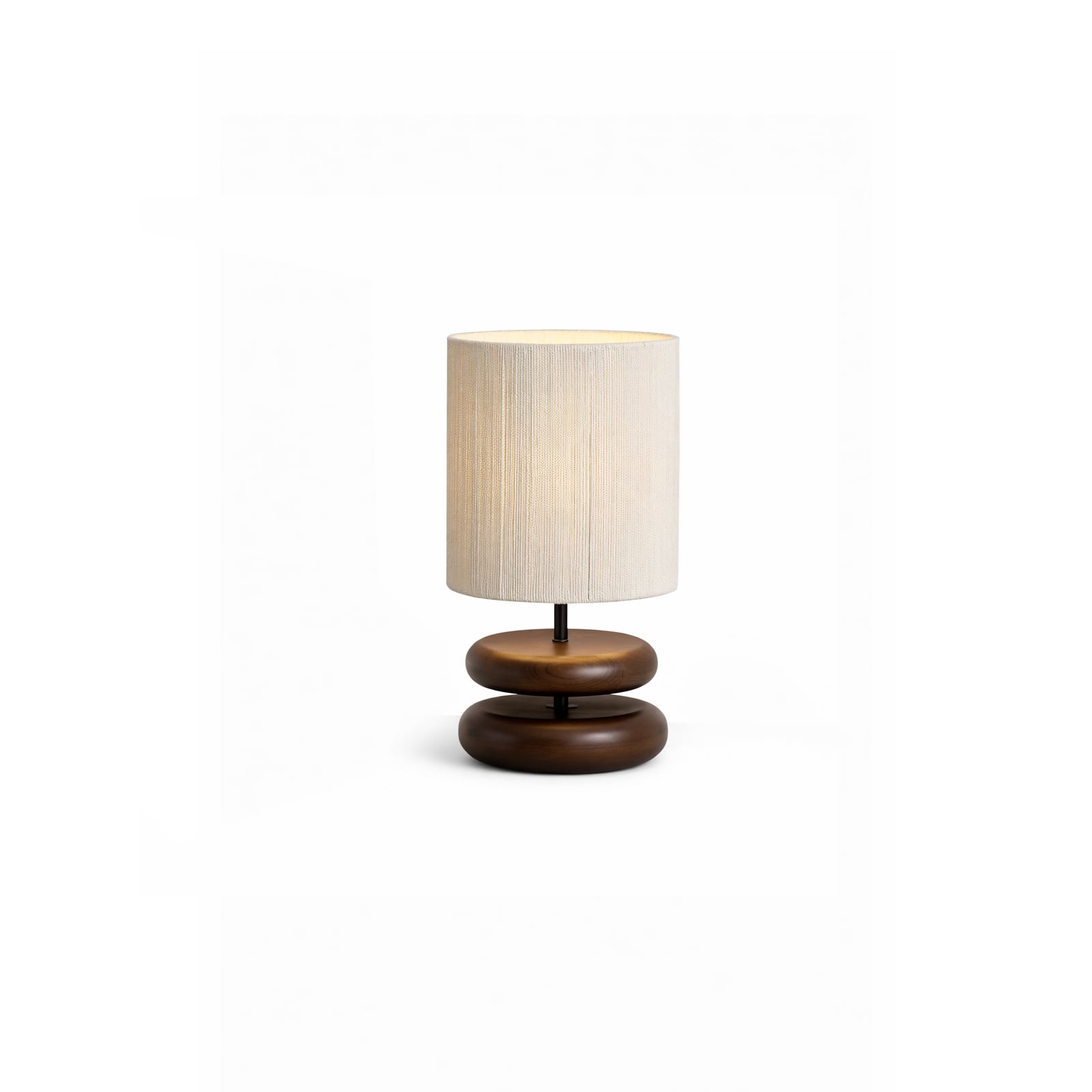 HINOKI Holzstapeltischlampe