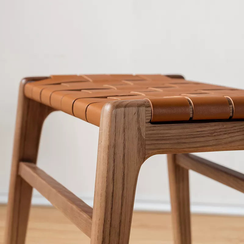 Juan - Solid Ash Wood & Leder Tischmöbel