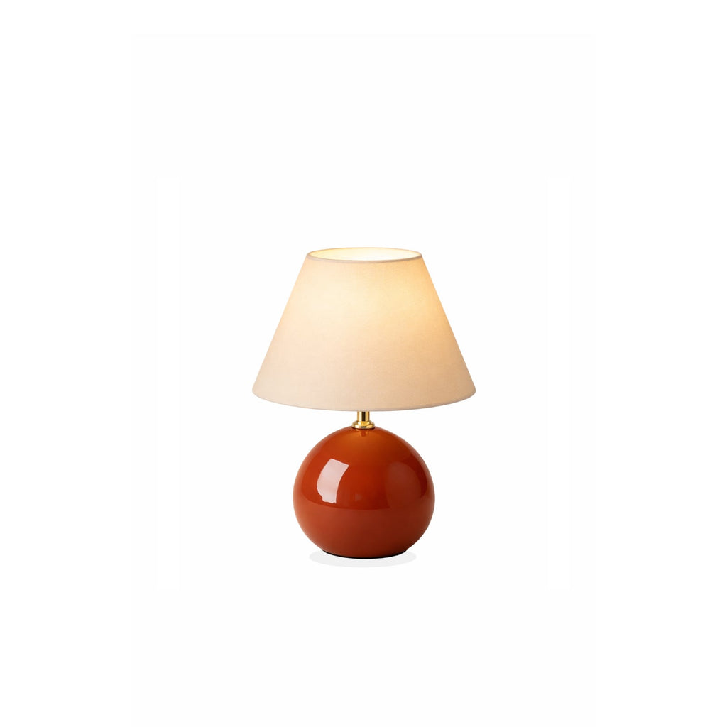 Kayo | Creme Keramikpilztischlampe