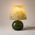 Kayo | Moosgrün Keramikpilz Tischlampe
