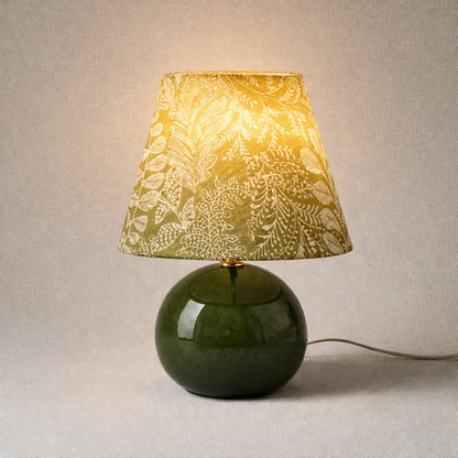 Kayo | Moosgrün Keramikpilz Tischlampe