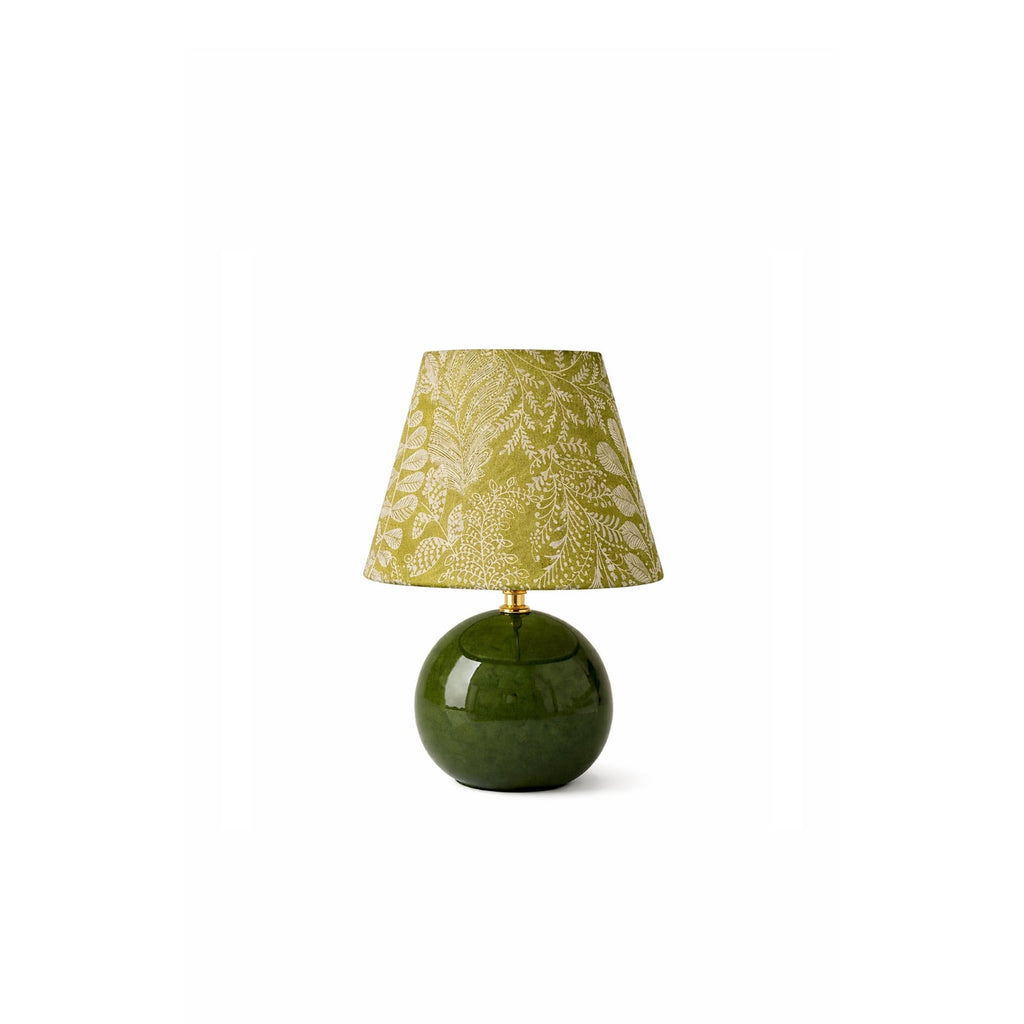 Kayo | Moosgrün Keramikpilz Tischlampe