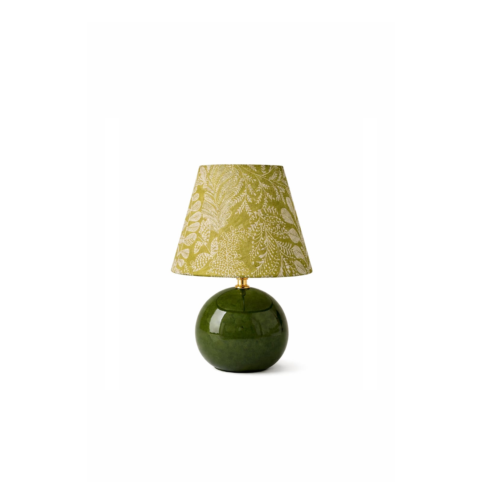 Kayo | Moosgrün Keramikpilz Tischlampe