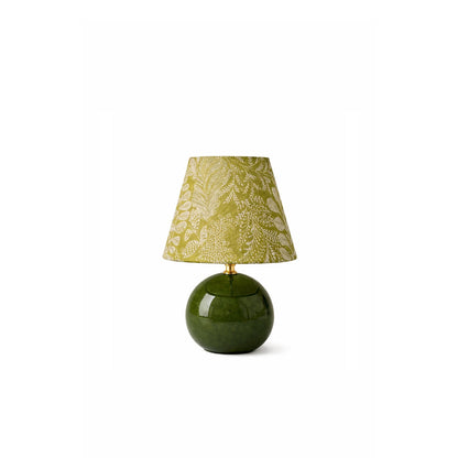 Kayo | Moosgrün Keramikpilz Tischlampe