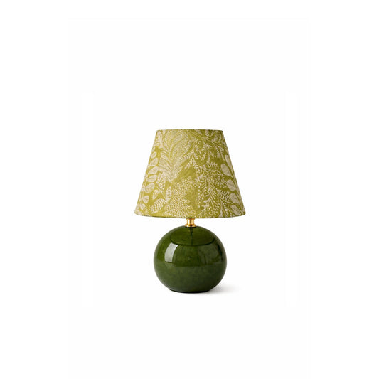 Kayo | Moosgrün Keramikpilz Tischlampe