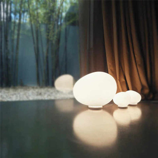 LUNA Kieseltischlampe