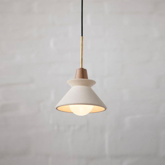 MICHIO | Leichtes Zementteecup Shade Pendelleuchte