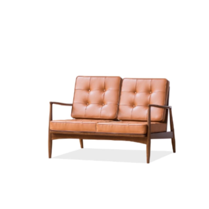Danmer - Solid Ash Wood & Leather Armchair | Lesestuhl