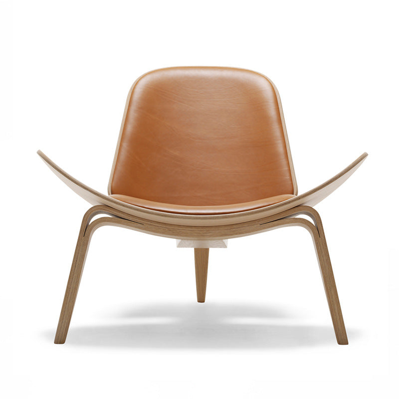 MP Shell Chair - Classic Loungesessel | Lesestuhl in Leder