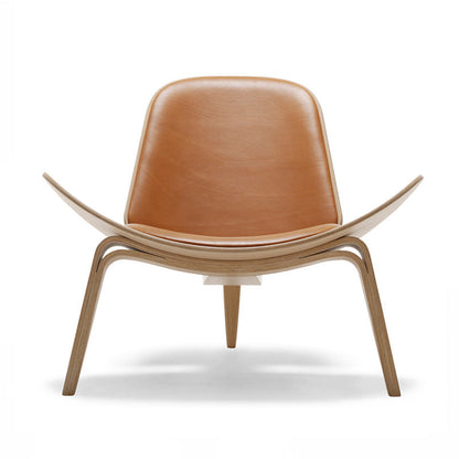MP Shell Chair - Classic Loungesessel | Lesestuhl in Leder