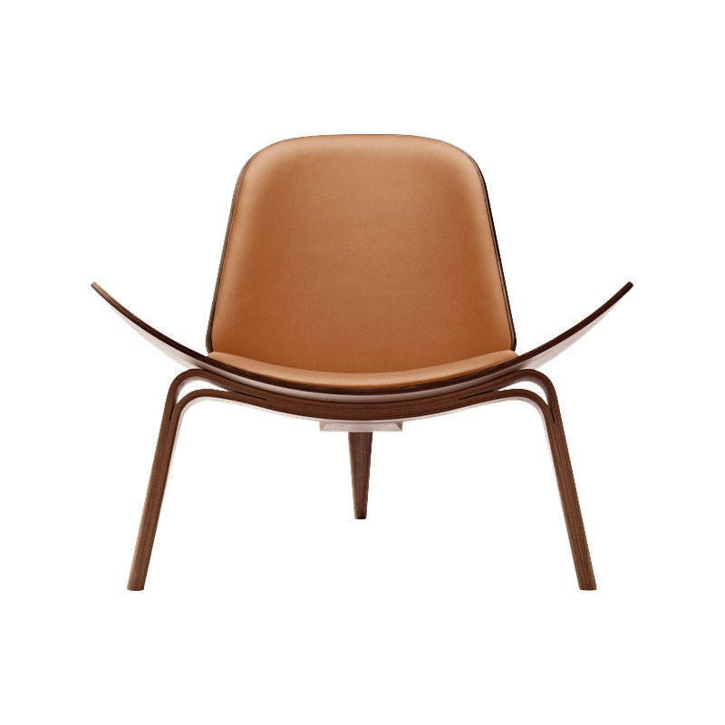 MP Shell Chair - Classic Loungesessel | Lesestuhl in Leder
