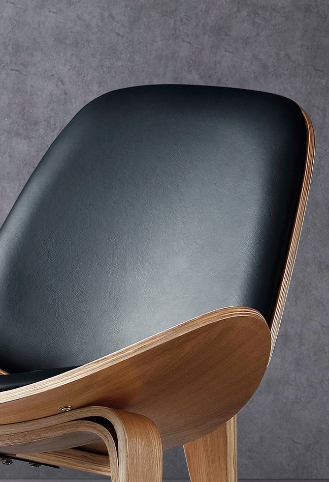 MP Shell Chair - Classic Loungesessel | Lesestuhl in Leder