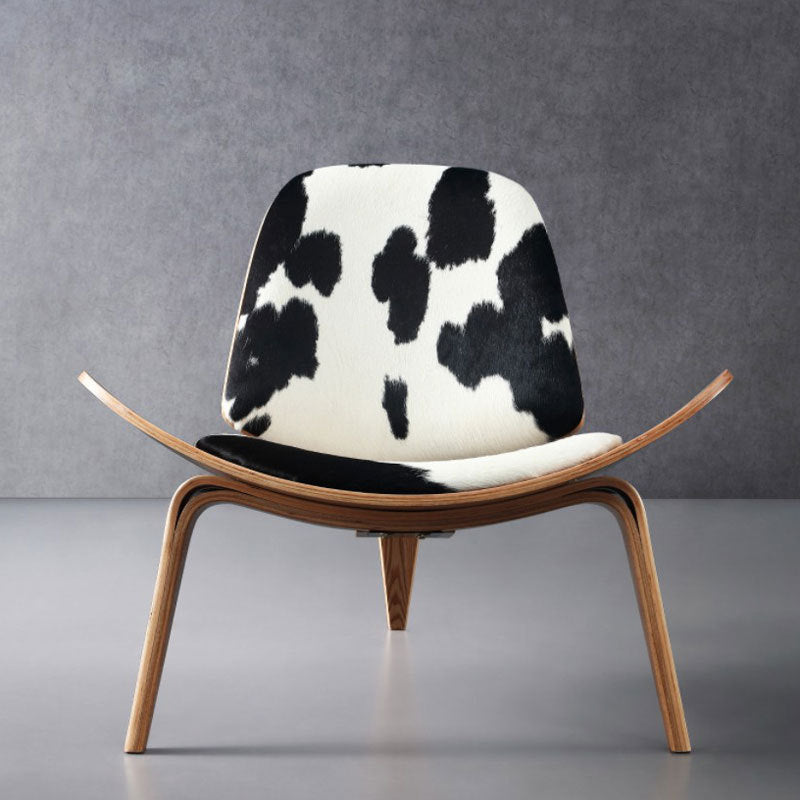 MP Cowhide Shell Loungesessel | Lesestuhl in Leder