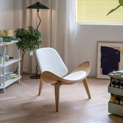 MP Shell Chair - Classic Loungesessel | Lesestuhl in Leder