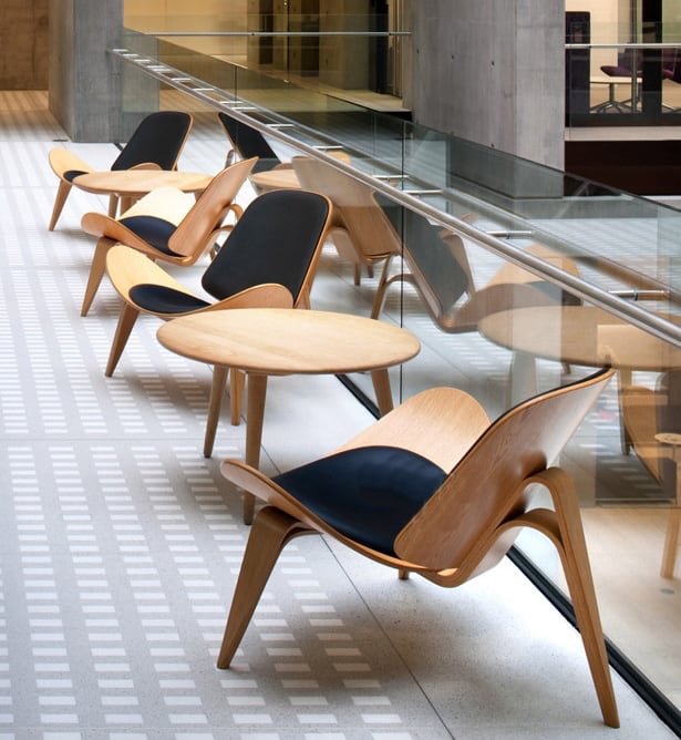 MP Shell Chair - Classic Loungesessel | Lesestuhl in Leder