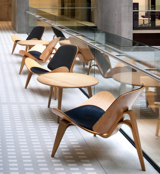 MP Shell Chair - Classic Loungesessel | Lesestuhl in Leder