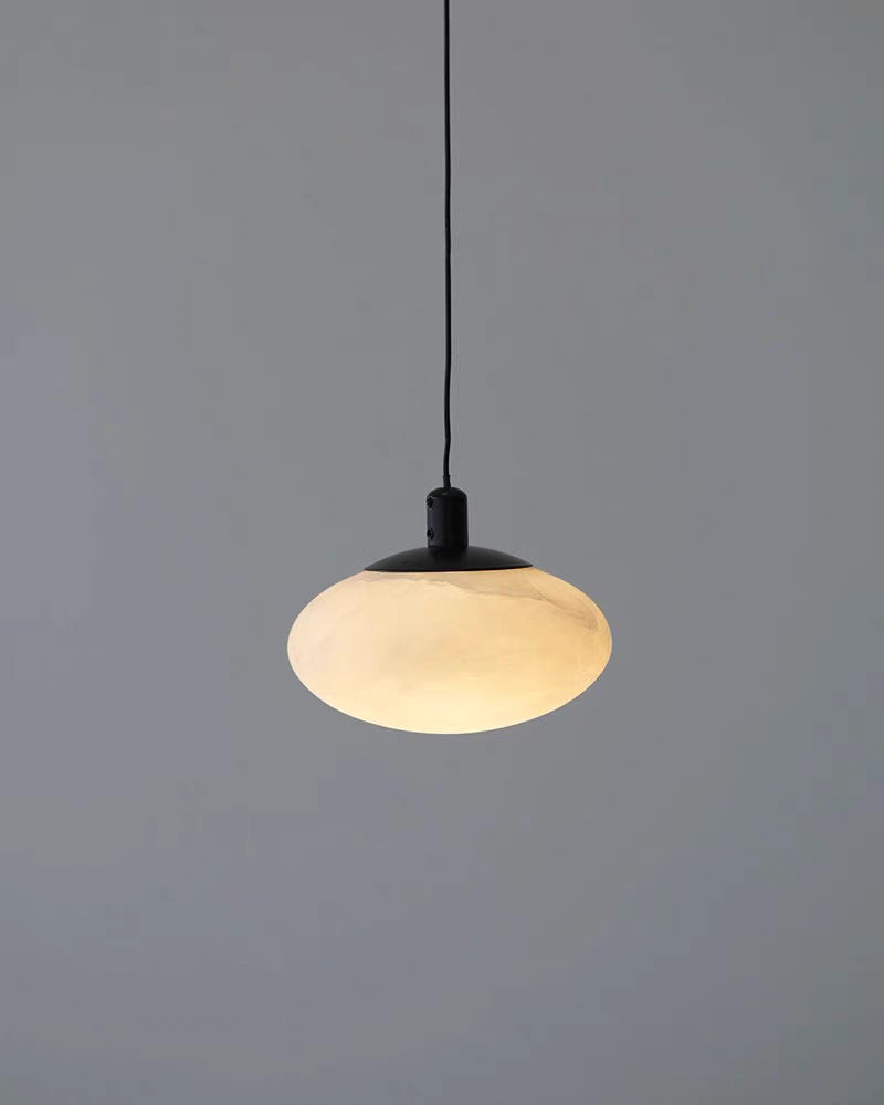 Alabaster Mini Pilz Pendelleuchte - Anpassbare Version mit Upgrader