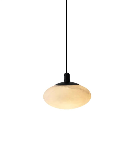 Alabaster Mini Pilz Pendelleuchte - Anpassbare Version mit Upgrader