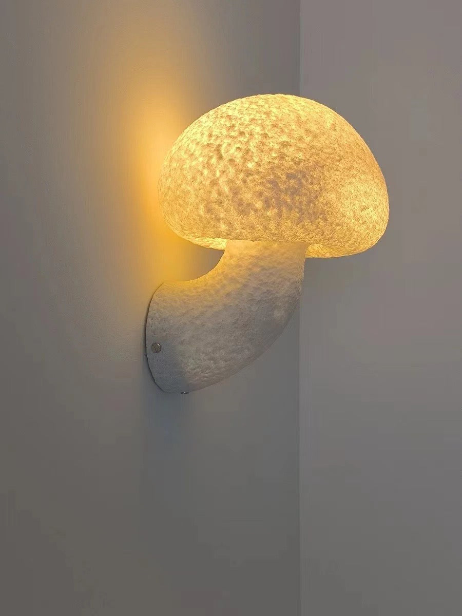 Pilz Wabi-Sabi Stil Harz Wandleuchte