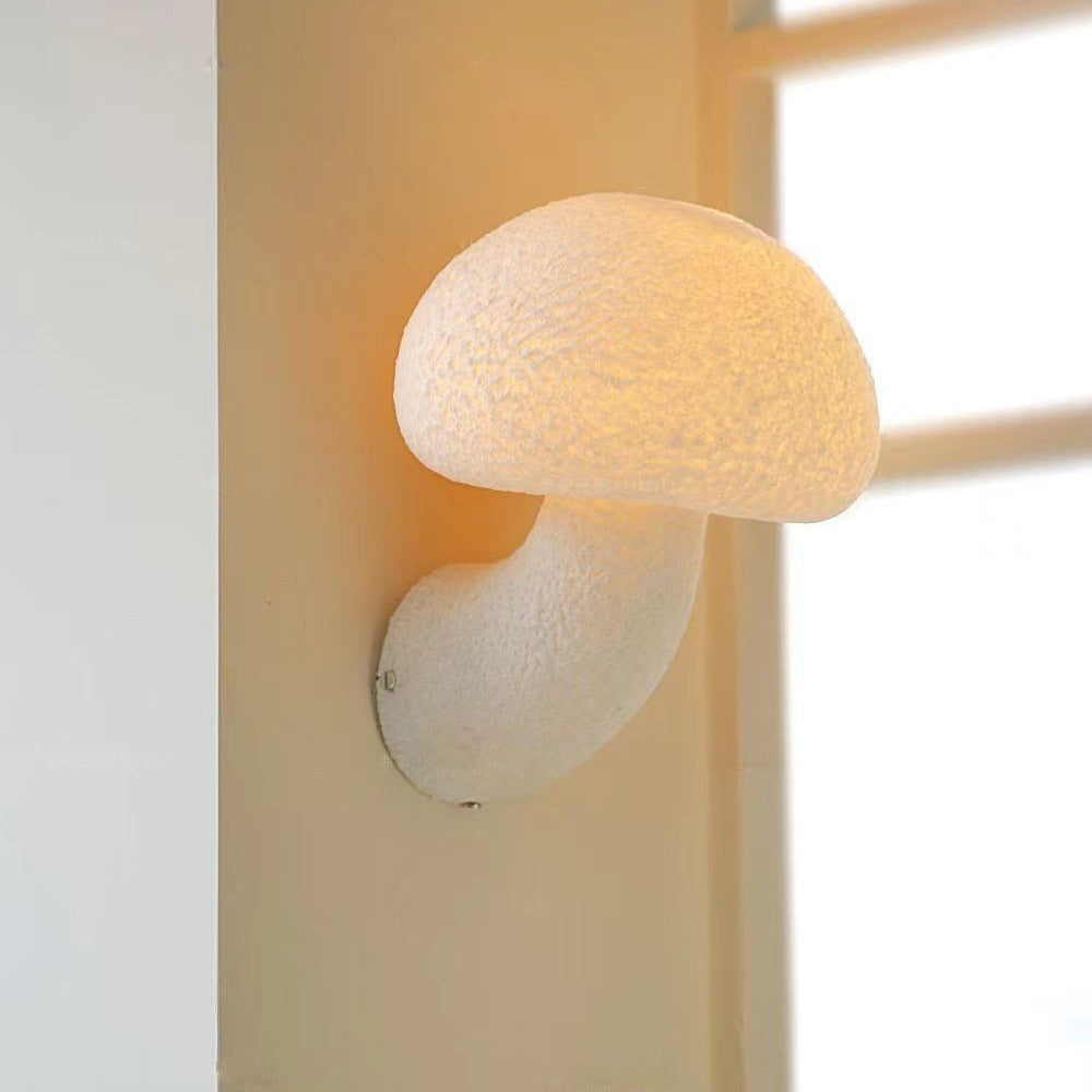 Pilz Wabi-Sabi Stil Harz Wandleuchte
