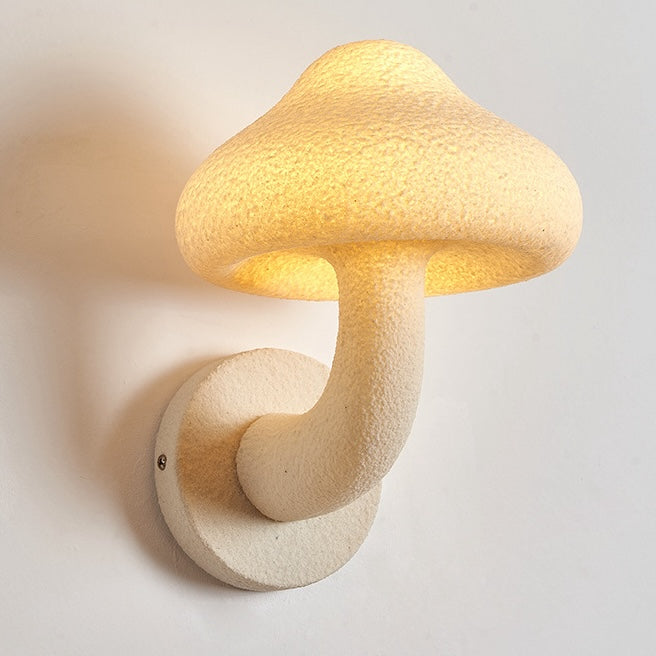 Pilz Wabi-Sabi Stil Harz Wandleuchte
