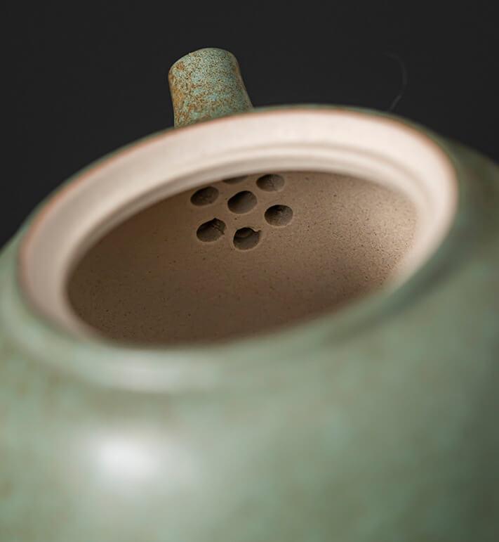 Japanisches Petal Side Grip Kung Fu Teapot Set - 6 Stück | Ein Topf und drei Tassen mit Tray