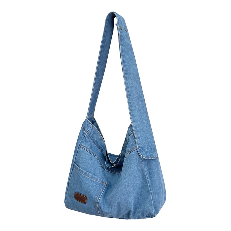 AHMET Denim Hobo Bag | Schultertasche | Tragetasche