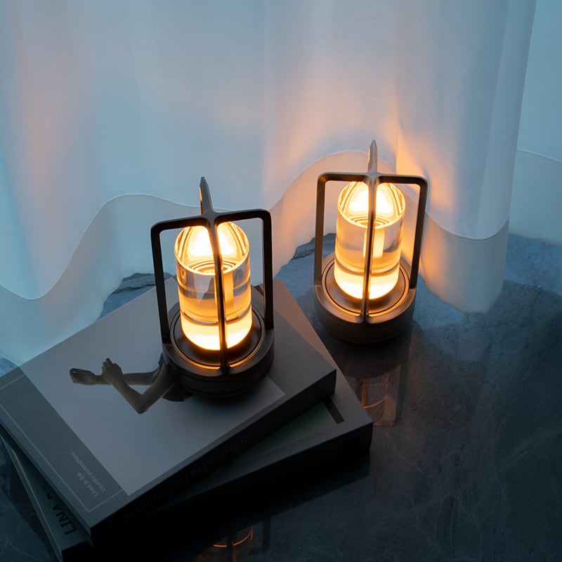 Japanische Umgebungslaterne - Schnurlose Kristalltischlampe