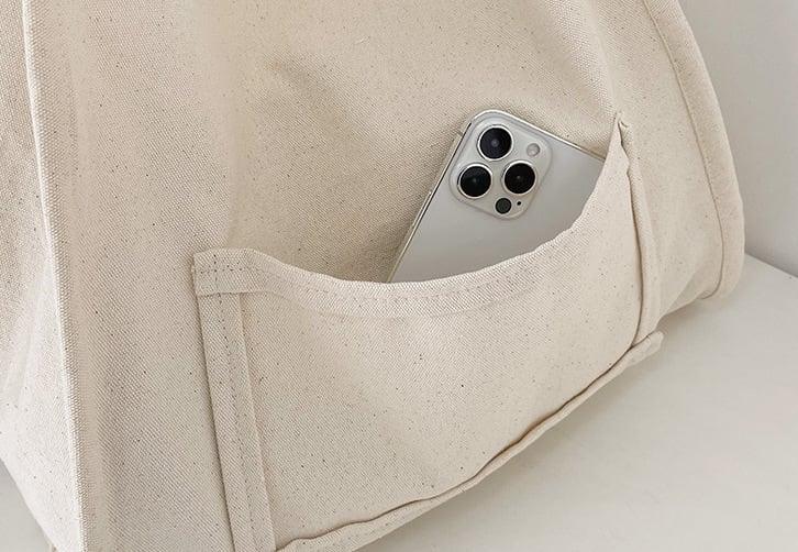 Übergroße funktionale Canvas Tragetasche | Schultertasche | Hobo Bag