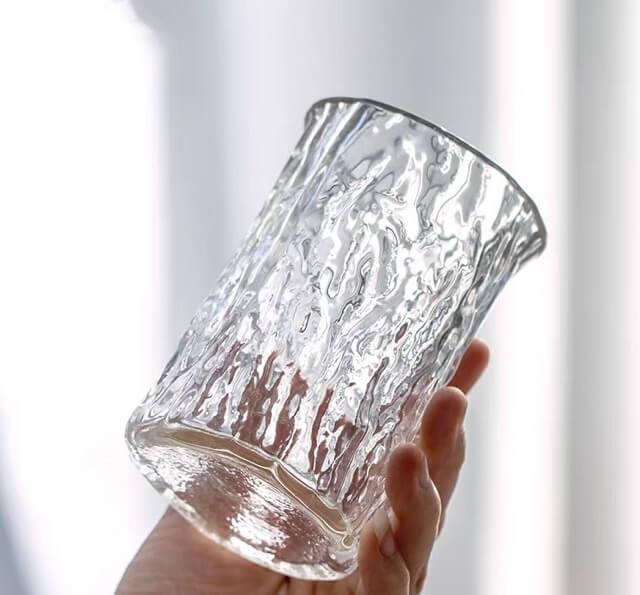 Japanisches Baummuster Hammer Muster Glas Wasser Cup - 4 Stück
