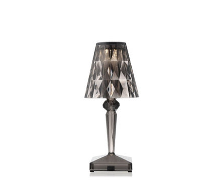 BATTERY - Romantische transparente USB-Wiederaufladbare schnurlose Tischlampe