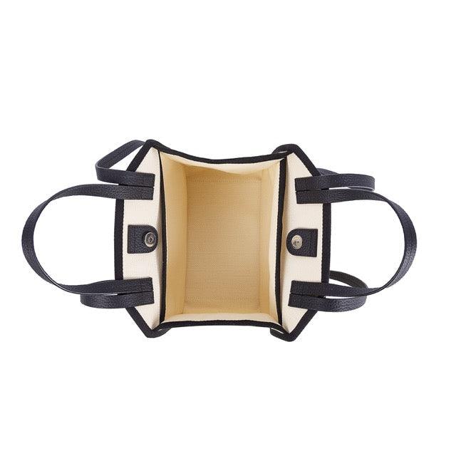 Schwarz & Weiß Canvas Square Große Kapazität Tragetasche | Handtasche | Crossbody Bag